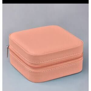Women's Small Travel Jewelry Box - Peach